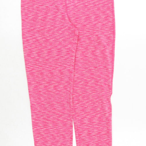 Souluxe Girls Pink Geometric Polyester Jogger Trousers Size 12 Years Regular Pullover - Leggings