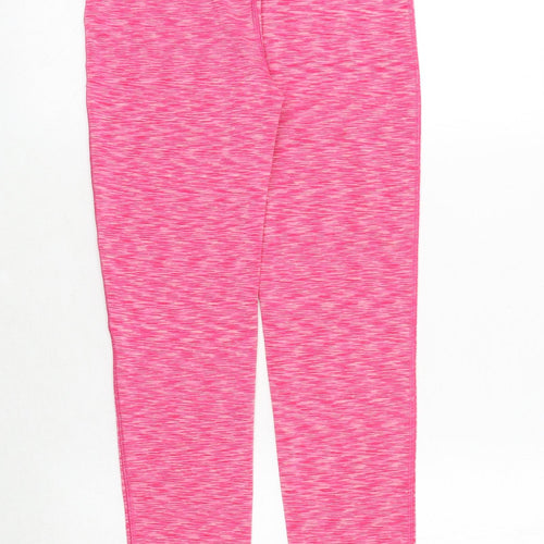 Souluxe Girls Pink Geometric Polyester Jogger Trousers Size 12 Years Regular Pullover - Leggings