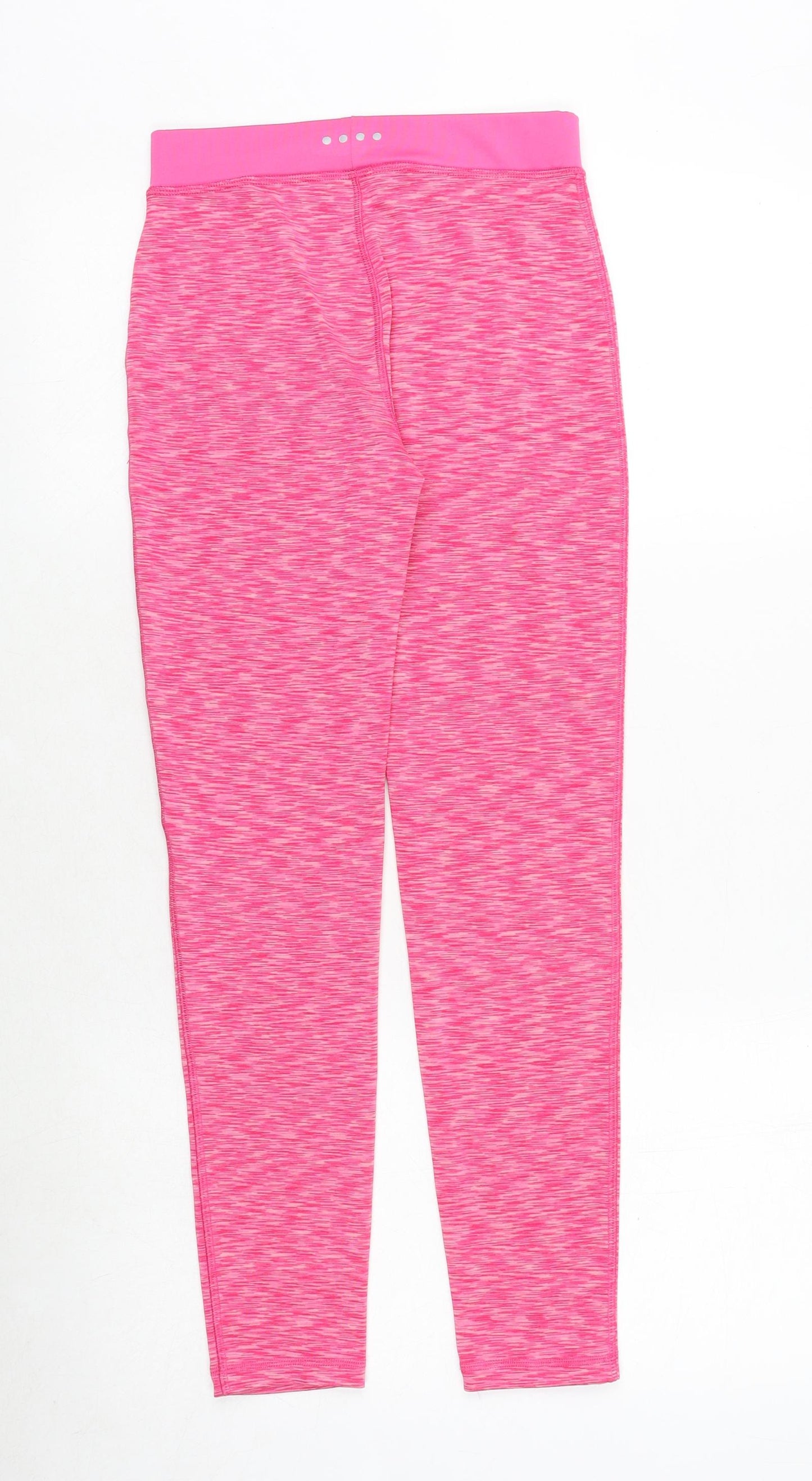 Souluxe Girls Pink Geometric Polyester Jogger Trousers Size 12 Years Regular Pullover - Leggings