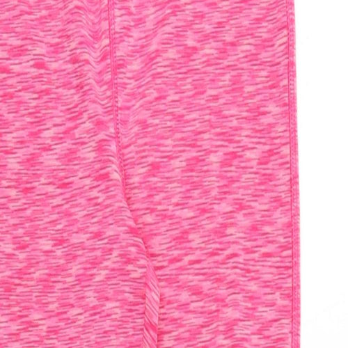 Souluxe Girls Pink Geometric Polyester Jogger Trousers Size 12 Years Regular Pullover - Leggings