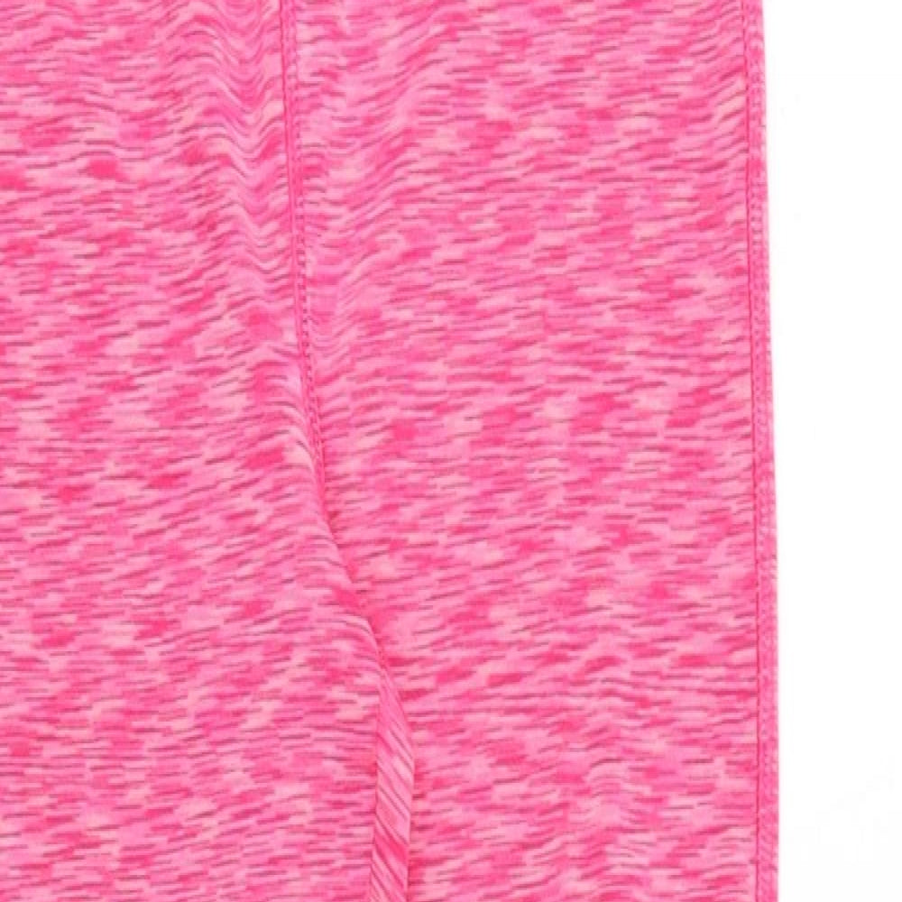 Souluxe Girls Pink Geometric Polyester Jogger Trousers Size 12 Years Regular Pullover - Leggings