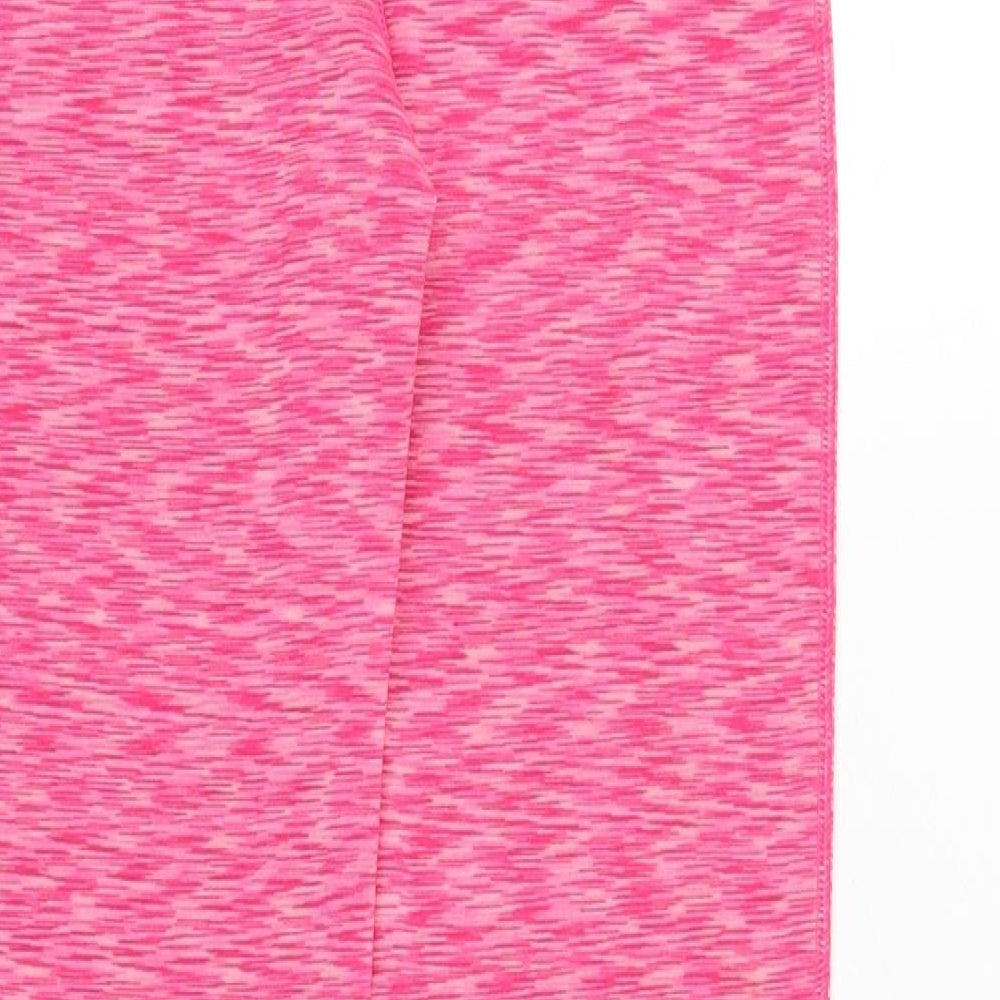Souluxe Girls Pink Geometric Polyester Jogger Trousers Size 12 Years Regular Pullover - Leggings