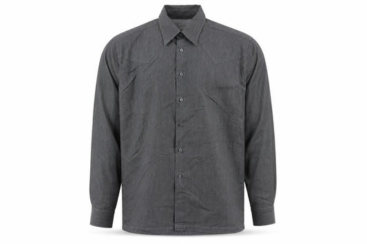 Ciro Citterio Mens Grey Cotton Button-Up Size XL Collared Button