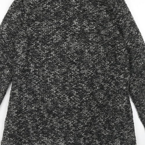 New Look Womens Grey Geometric Jacket Coatigan Size 8 - Zig Zag Look