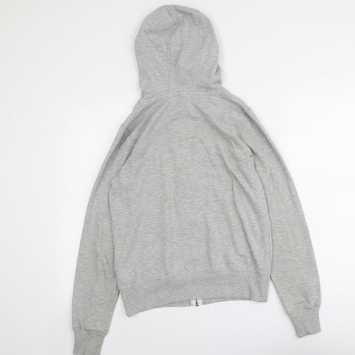 New Look Womens Grey Polyester Full Zip Hoodie Size 12 Zip
