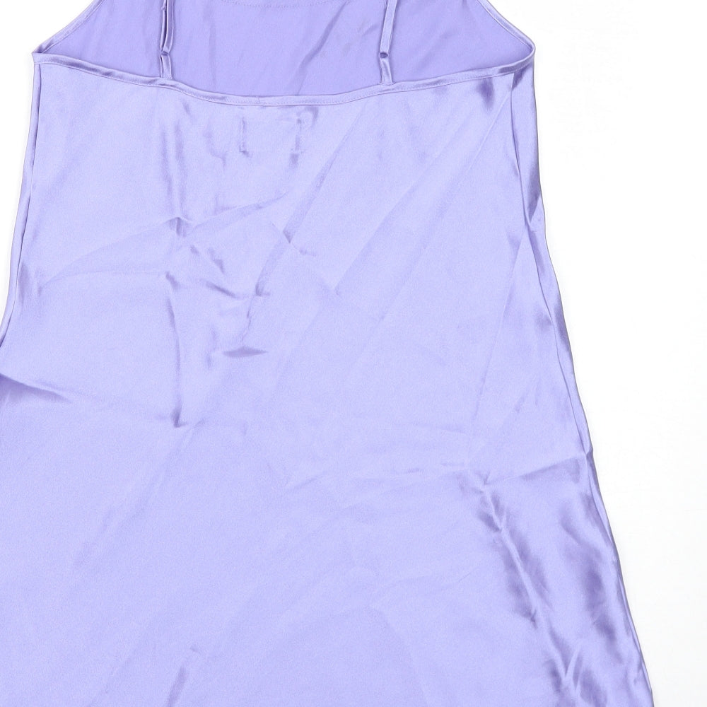 Debenhams Womens Purple Solid Polyester Cami One Piece Size 12 Pullover