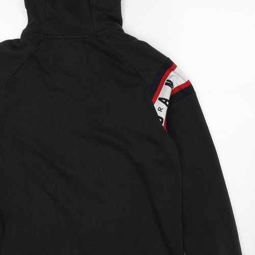 Jordan Mens Black Cotton Full Zip Hoodie Size M