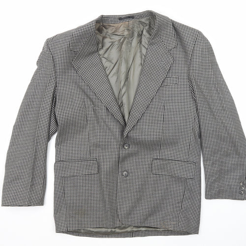 Ciro Citterio Mens Black Wool Jacket Suit Jacket Size 40 Regular