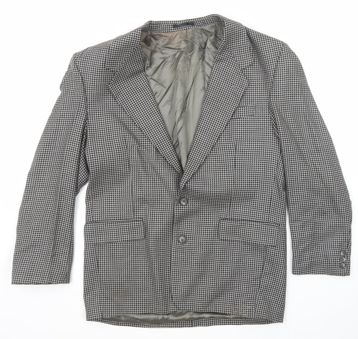 Ciro Citterio Mens Black Wool Jacket Suit Jacket Size 40 Regular