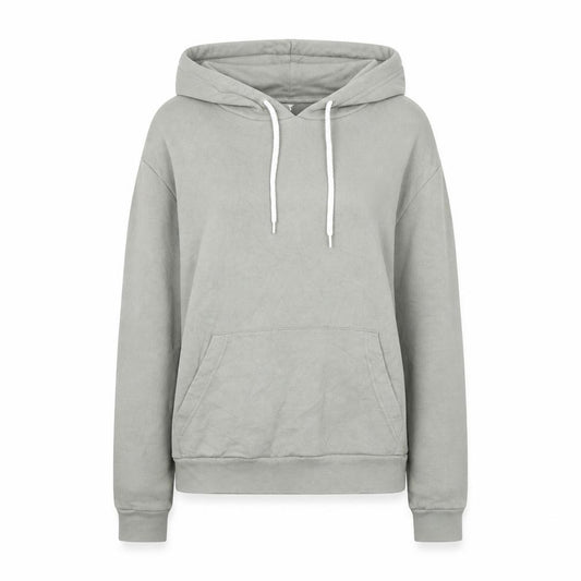 Front view of ASOS women’s green cotton pullover hoodie, size XS, pullover