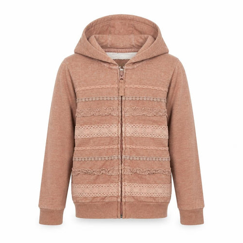 NEXT Boys Brown Cotton Full Zip Hoodie Size 6 Years Zip