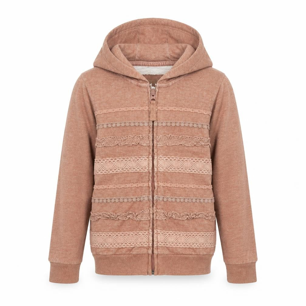 NEXT Boys Brown Cotton Full Zip Hoodie Size 6 Years Zip