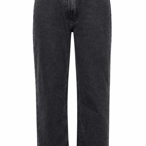 COLLUSION Womens Black Cotton Straight Jeans Size 24 in L30 in Regular Zip