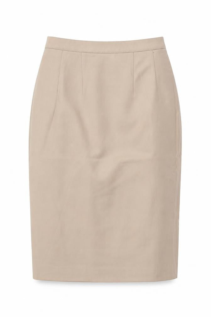 Planet Womens Beige Wool Straight & Pencil Skirt Size 10 Zip