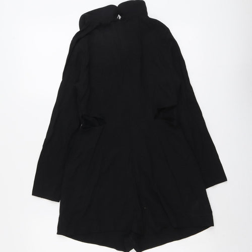Cooperative Womens Black Viscose Playsuit One-Piece Size XS Zip