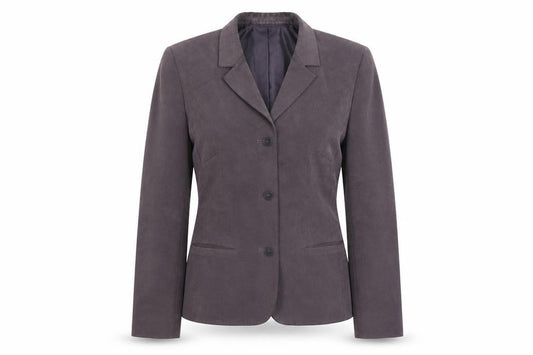 Front view of Next women’s grey polyester jacket blazer, size UK 12
