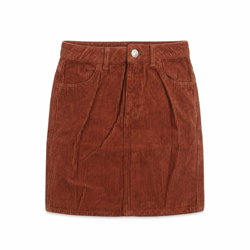 BDG Womens Brown Cotton A-Line Skirt Size XS Zip