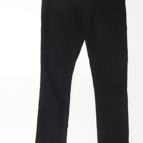 Forever Unique Womens Black Cotton Skinny Jeans Size 12 Regular Zip