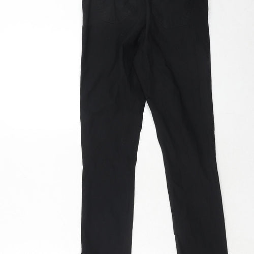 Forever Unique Womens Black Cotton Skinny Jeans Size 12 Regular Zip