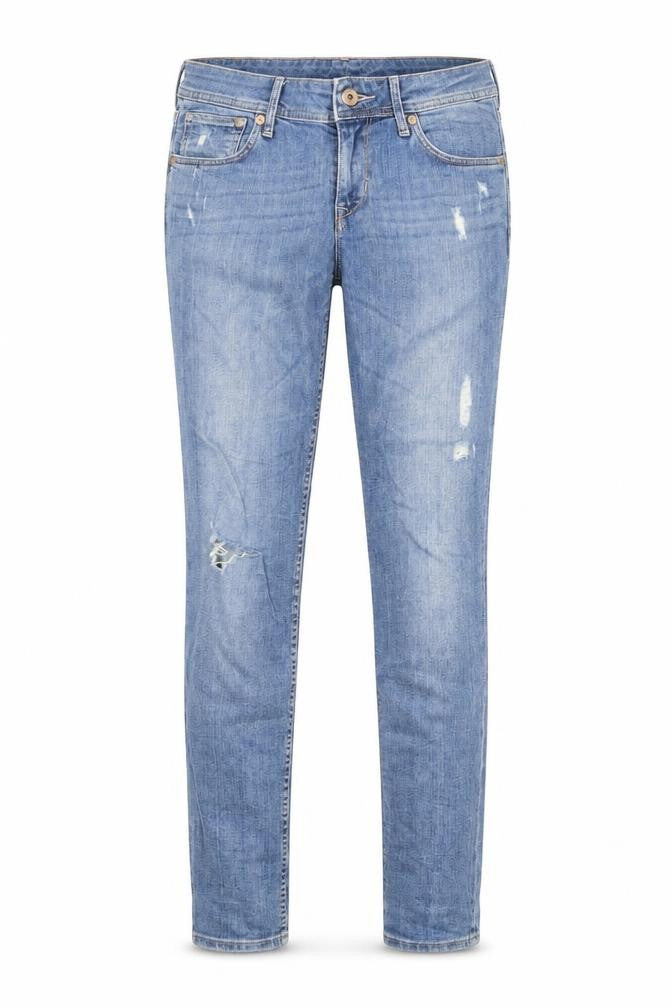 H&M Womens Blue Cotton Skinny Jeans Size 27 in Regular Zip