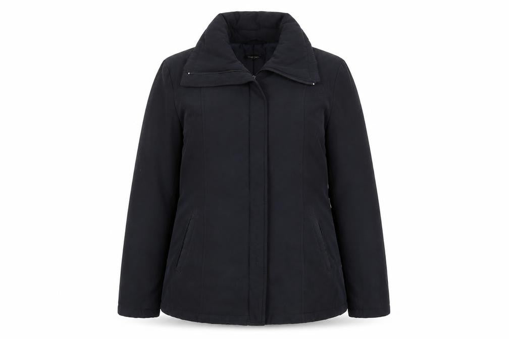 Front view of Key West women’s black jacket, size L, zip -, size L/xl