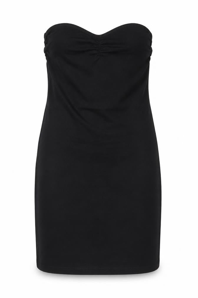 Front view of New Look women’s black cotton a-line, size UK 10, sweetheart pullover