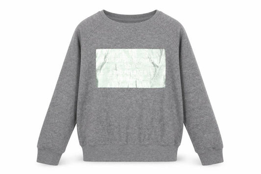 Front view of Next girls’ green polyester pullover sweatshirt, size 16, years pullover
