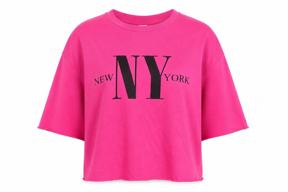 Front view of Divided women’s pink cotton pullover sweatshirt, size S, pullover