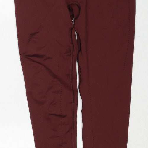 Gymshark Womens Brown Polyester Compression Leggings Size M Regular