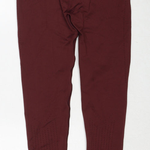 Gymshark Womens Brown Polyester Compression Leggings Size M Regular
