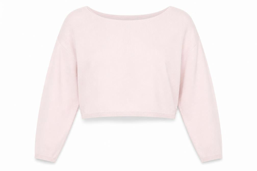 Nasty Gal Womens Pink Boat Neck Acrylic Pullover Jumper Size S