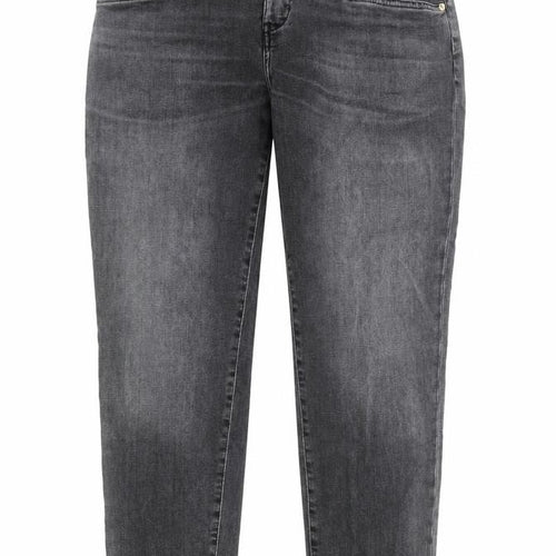 Sylvie Meis Womens Black Cotton Straight Jeans Size 30 in Regular Zip