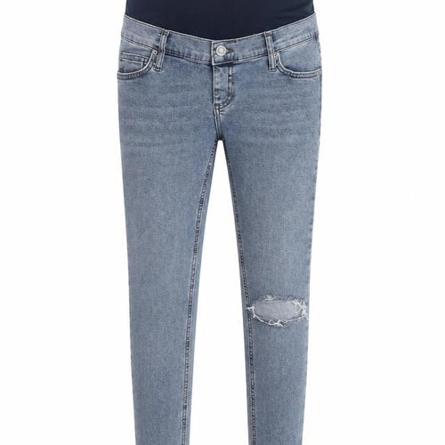 Topshop Womens Blue Cotton Skinny Jeans Size 8 Regular Zip