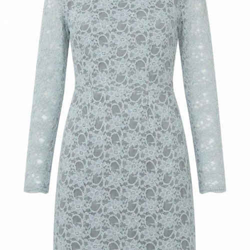 Jones+Jones Womens Blue Floral Polyester A-Line Size 8 Boat Neck Zip