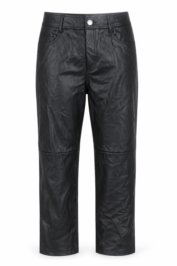 New Look Womens Black Polyester Dress Pants Trousers Size 10 Regular Zip