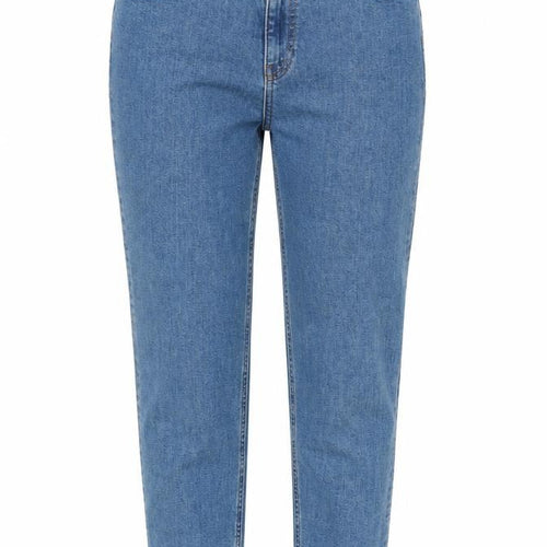 ASOS Womens Blue Cotton Tapered Jeans Size 28 in Regular Zip