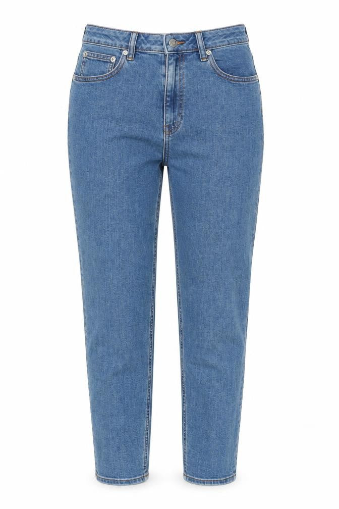 ASOS Womens Blue Cotton Tapered Jeans Size 28 in Regular Zip