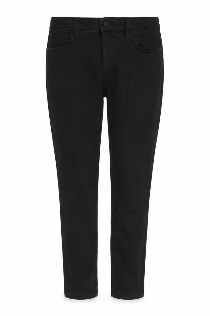 Marks and Spencer Womens Black Cotton Skinny Jeans Size 12 Regular Zip