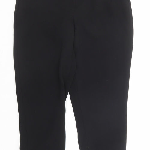 Zara Womens Black Polyester Jogger Trousers Size M Regular - Elastic Waist