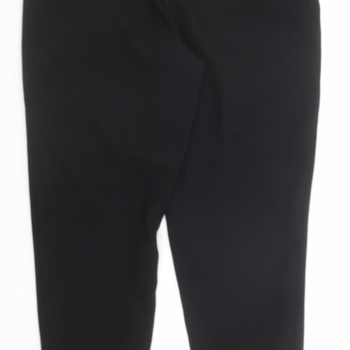 Zara Womens Black Polyester Jogger Trousers Size M Regular - Elastic Waist