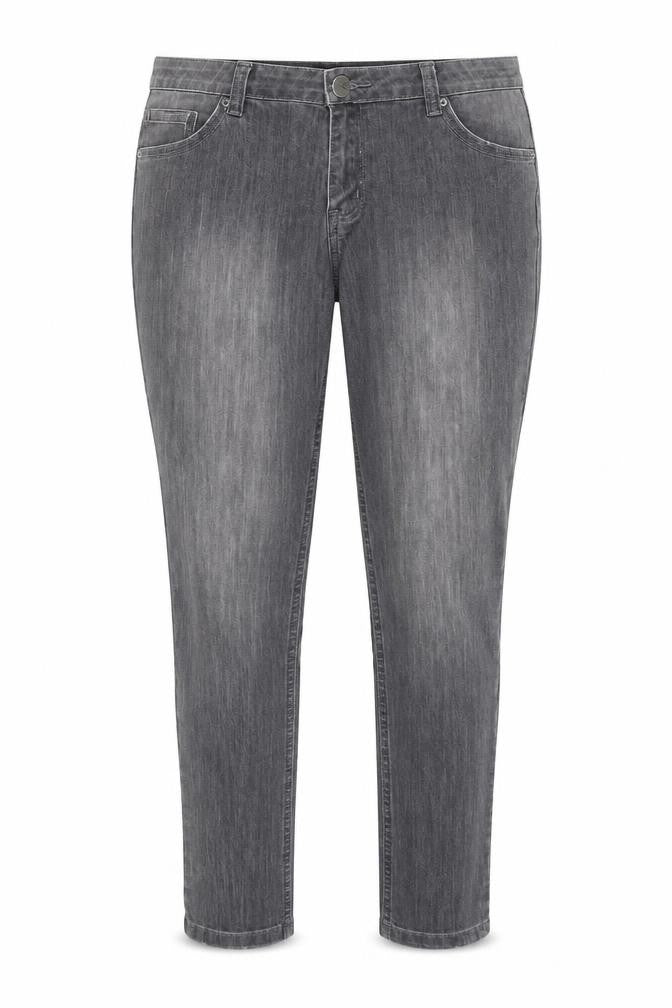 Therapy Womens Grey Cotton Skinny Jeans Size 16 Extra-Slim Zip