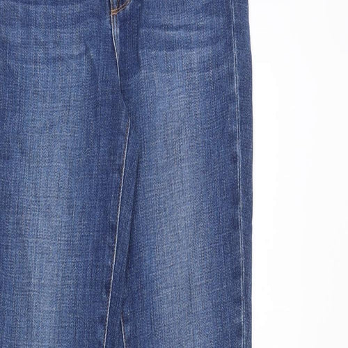 Lagence Womens Blue Cotton Flared Jeans Size 25 in Regular Zip