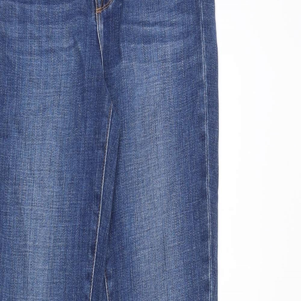 Lagence Womens Blue Cotton Flared Jeans Size 25 in Regular Zip