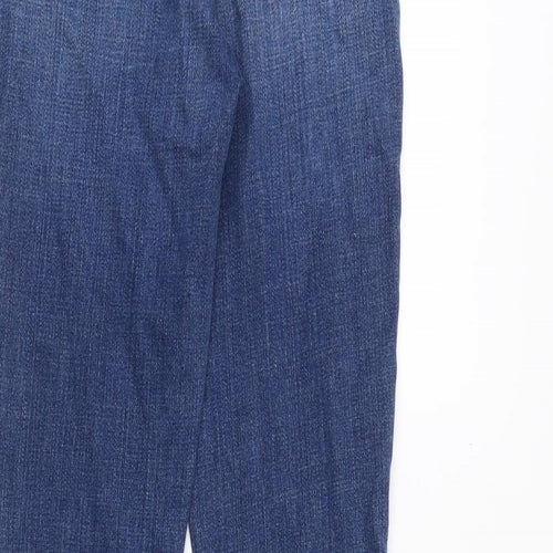 Lagence Womens Blue Cotton Flared Jeans Size 25 in Regular Zip