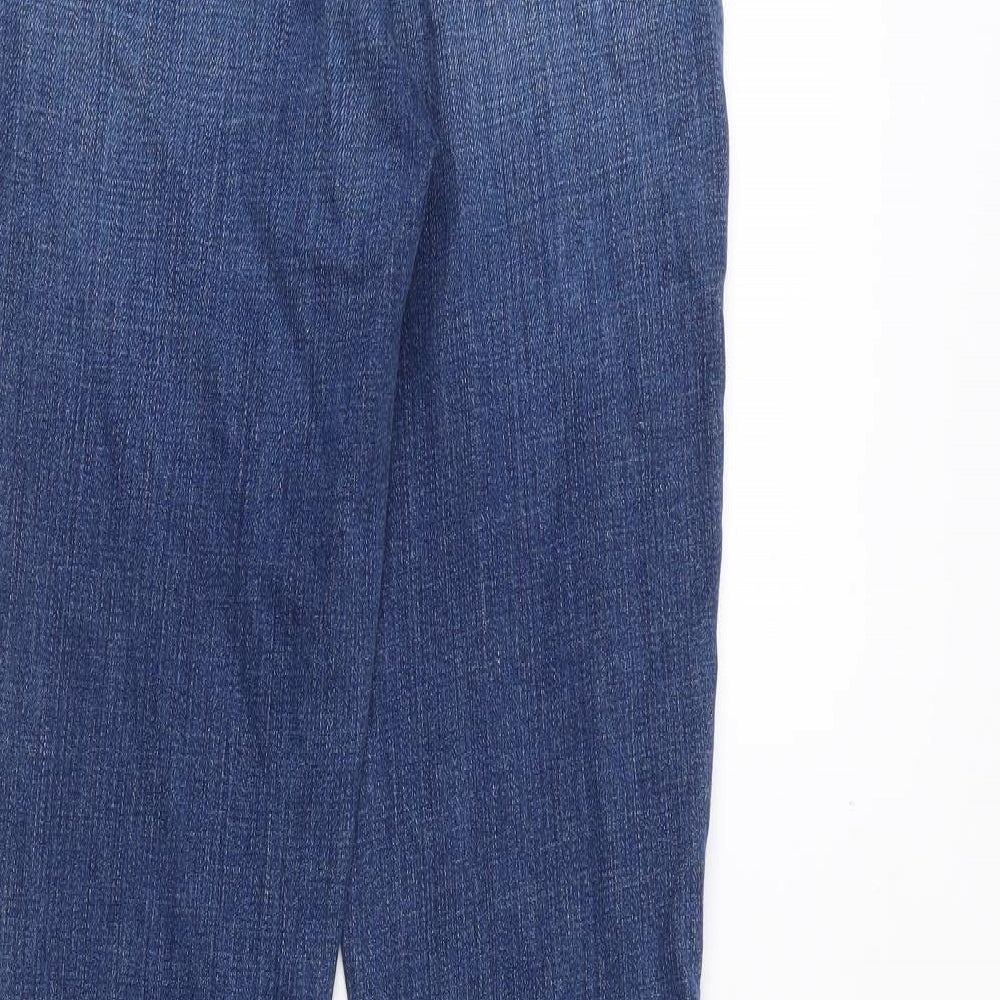 Lagence Womens Blue Cotton Flared Jeans Size 25 in Regular Zip