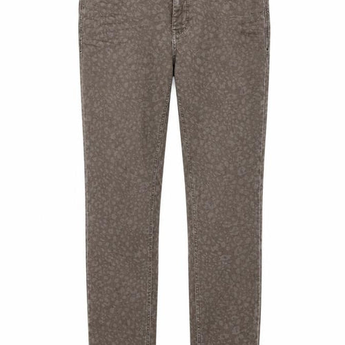 Mac Womens Brown Animal Print Cotton Skinny Jeans Size 10 Regular Zip - Leopard Pattern
