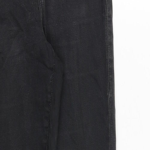 Topshop Womens Grey Cotton Skinny Jeans Size 26 in Regular Zip