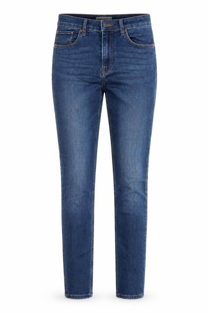 H&M Womens Blue Cotton Skinny Jeans Size 8 Regular Zip