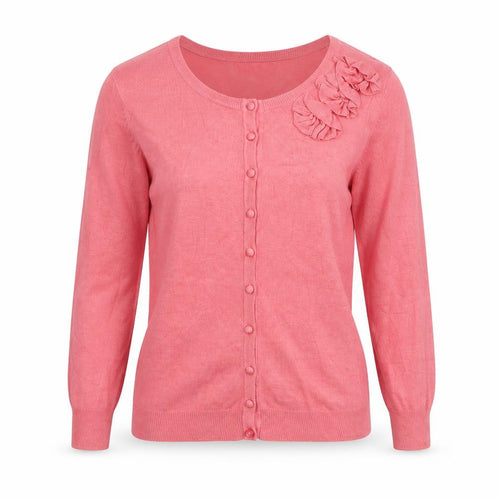 Mohito Womens Pink Round Neck Polyester Cardigan Jumper Size XS