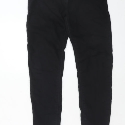 Dorothy Perkins Womens Black Cotton Skinny Jeans Size 8 Regular Zip